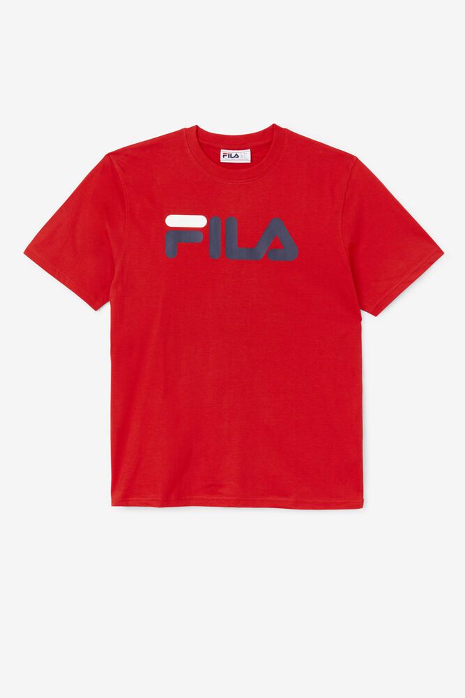 Fila T-Shirt Eagle Mens Red - India DBJ-486530